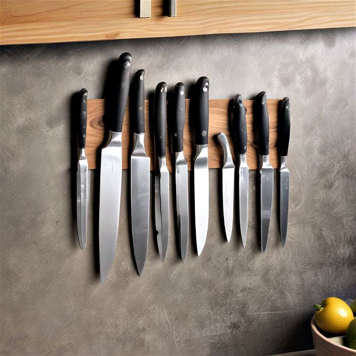 magnetic knife strips smart kitchen storage