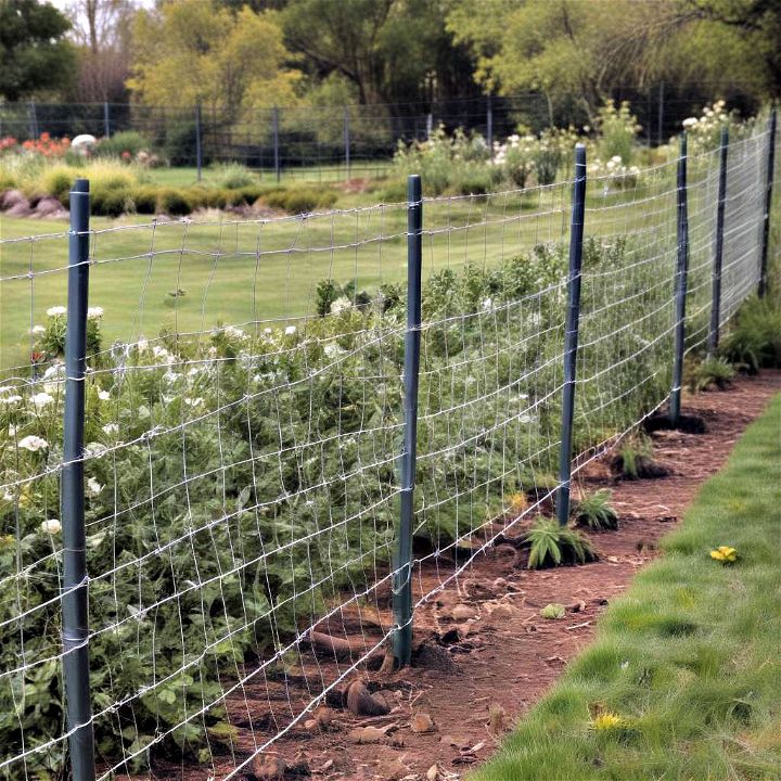 mesh wire minimalism garden fence