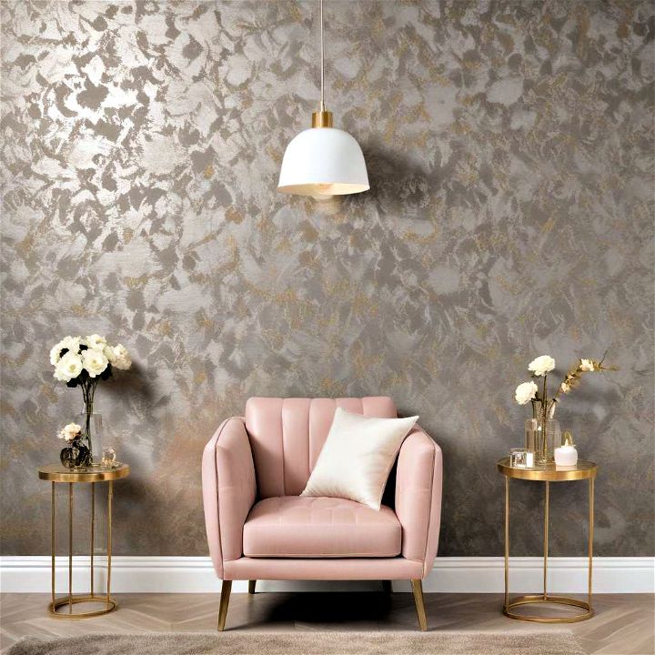 metallic wallpapers adding shimmer and shine