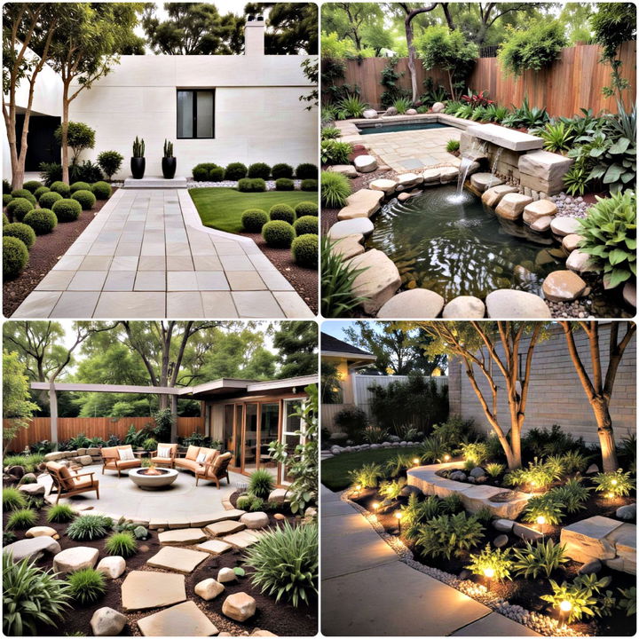 mid century modern landscaping ideas