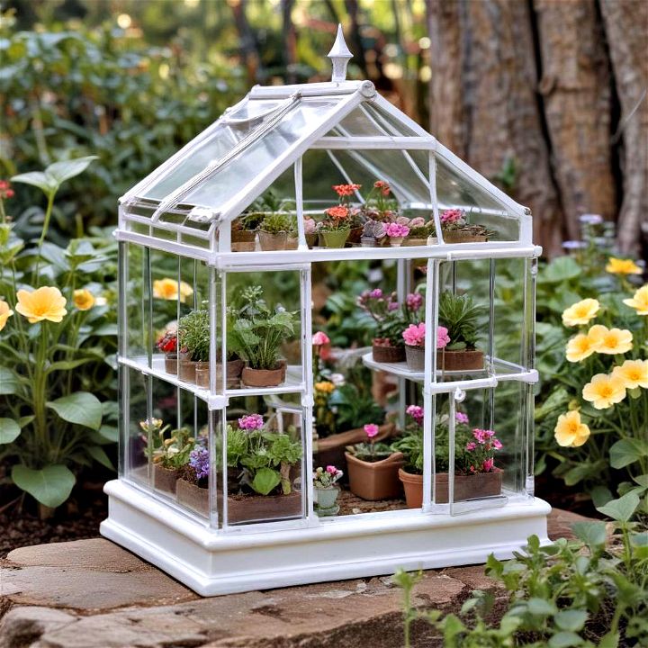 mini greenhouse for fairy flora