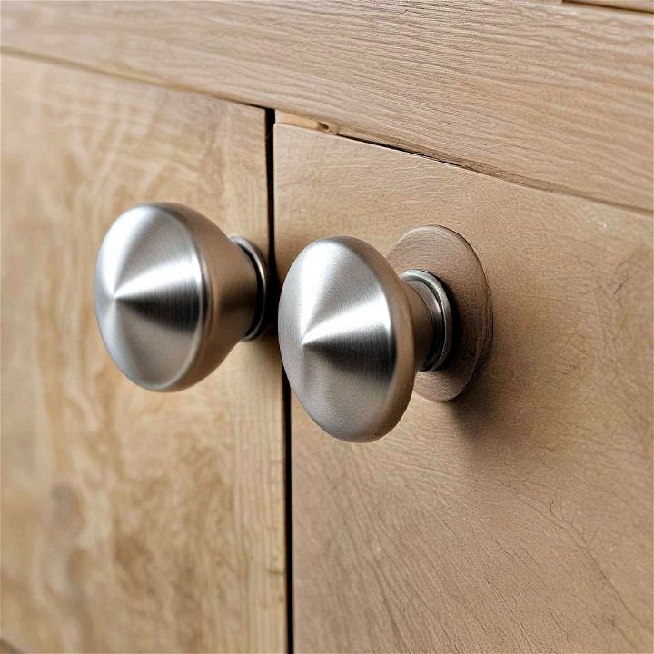 minimalist stainless steel knobs design