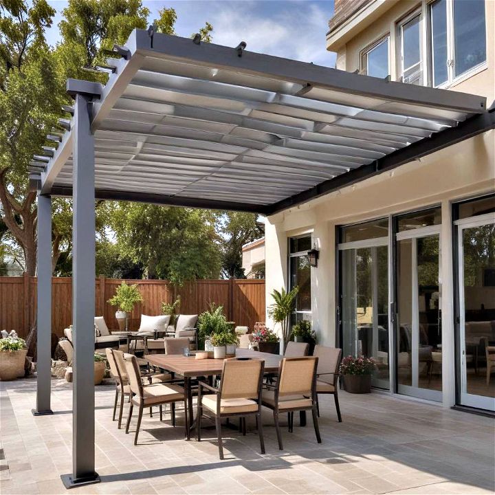 modern aluminum patio cover