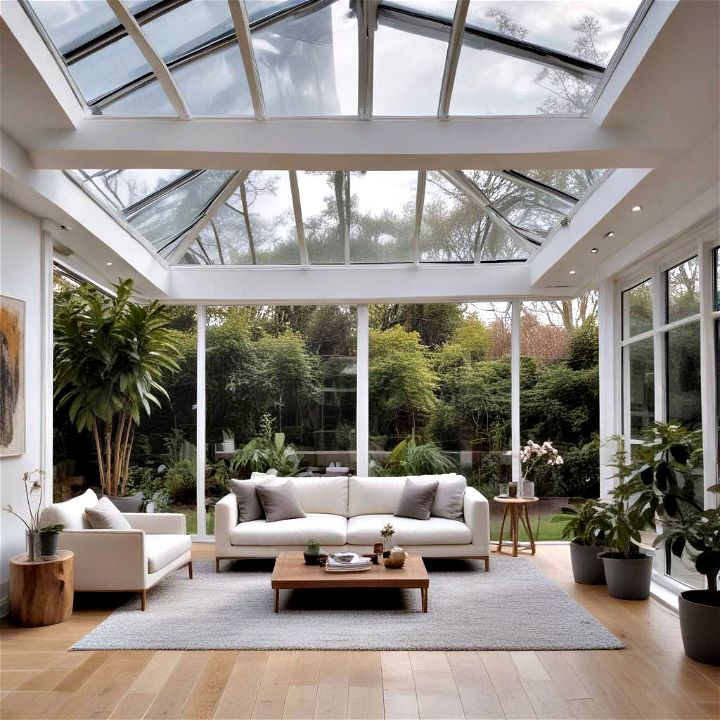 modern and serene minimalist conservatory