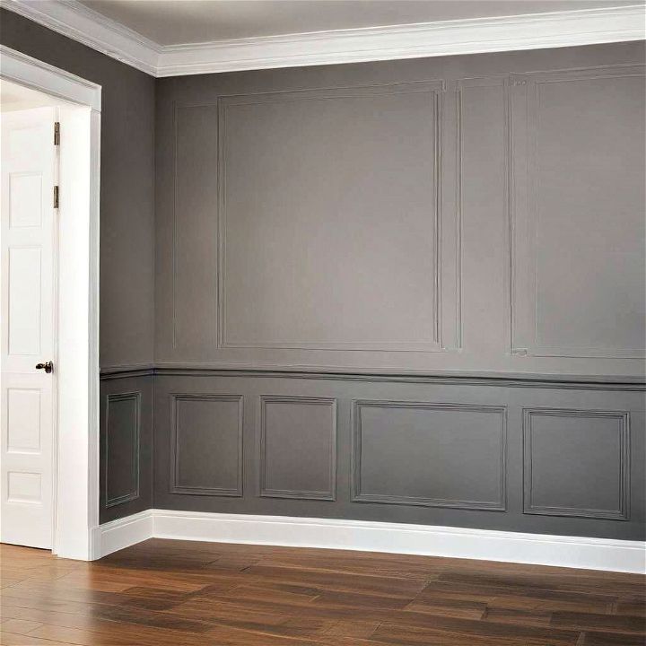 modern flat panel wainscoting for traditional wall treatments