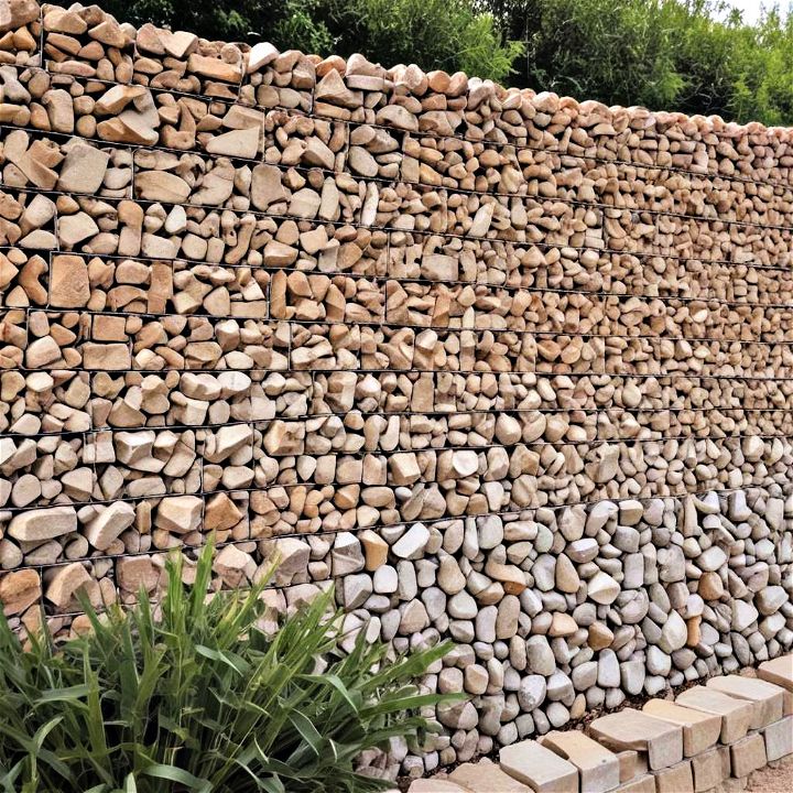 modern gabion wall
