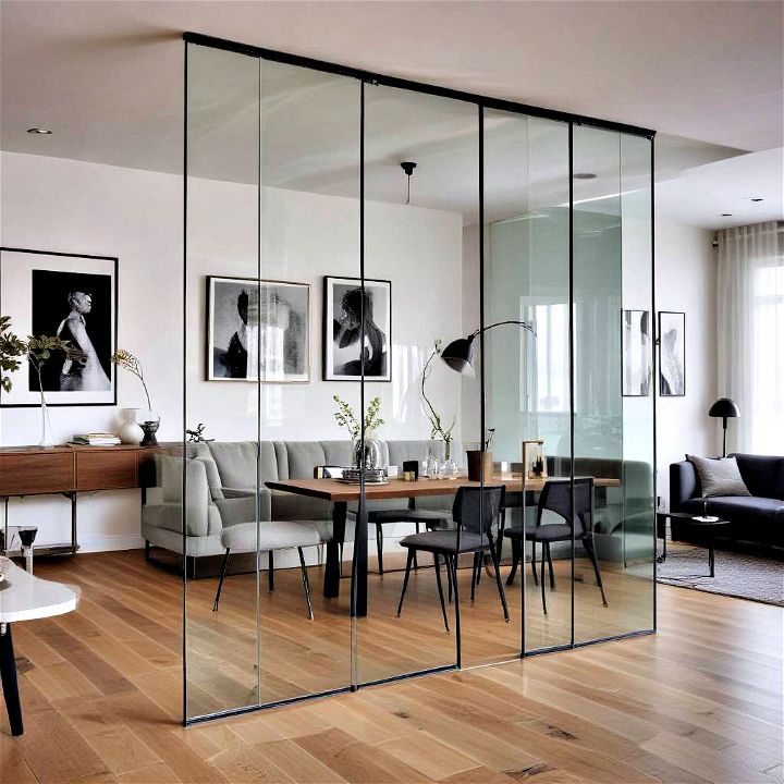 modern glass partition