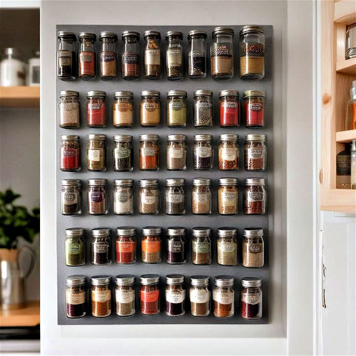 modern magnetic spice jars