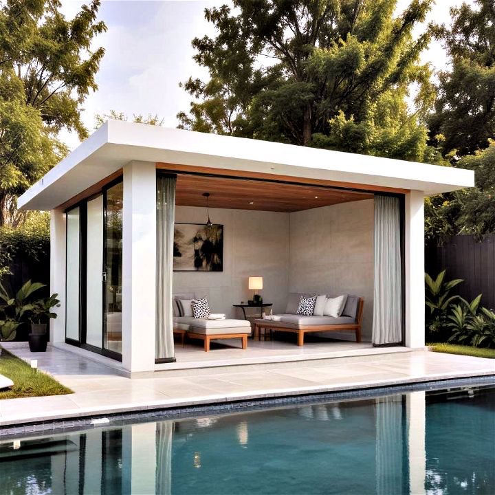 modern minimalist cabana