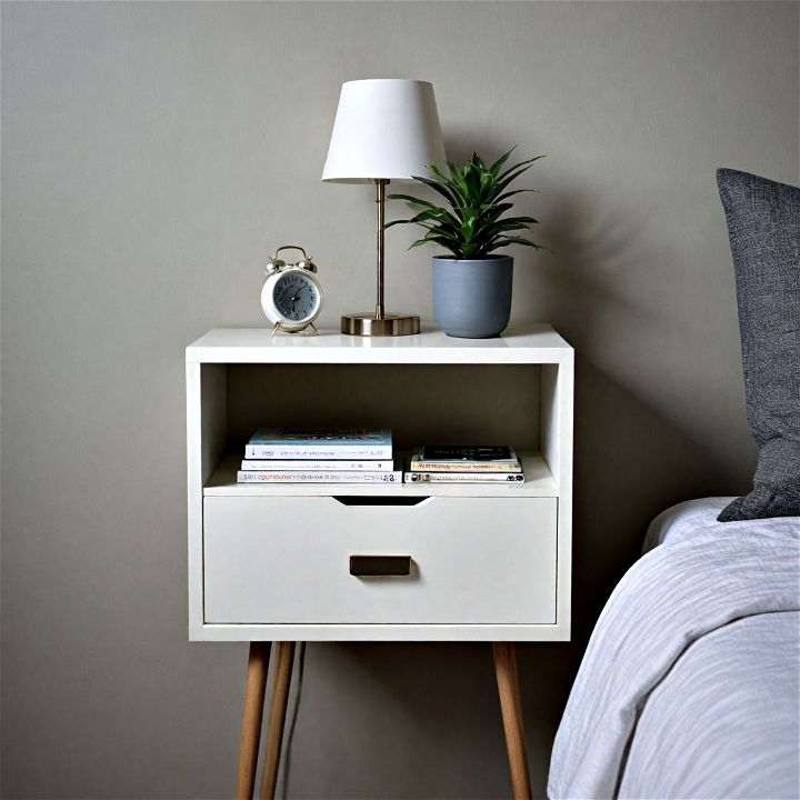 modern minimalist nightstand to keep your essentials within reach