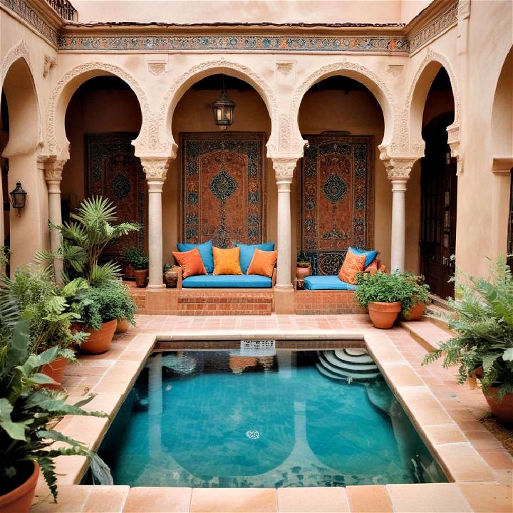 moroccan oasis style small pool