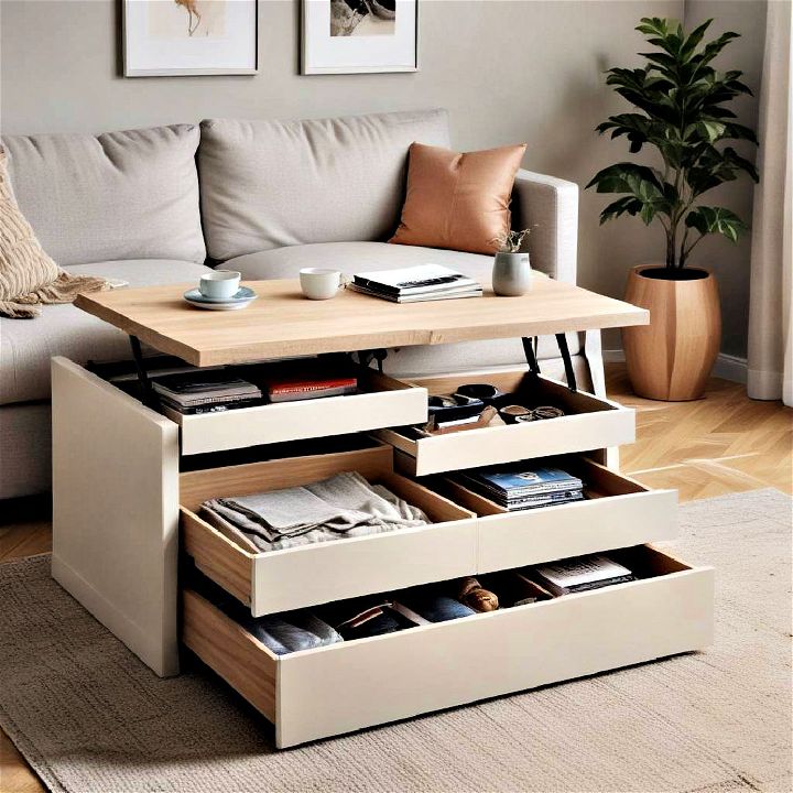 multi functional furniture in small apartments