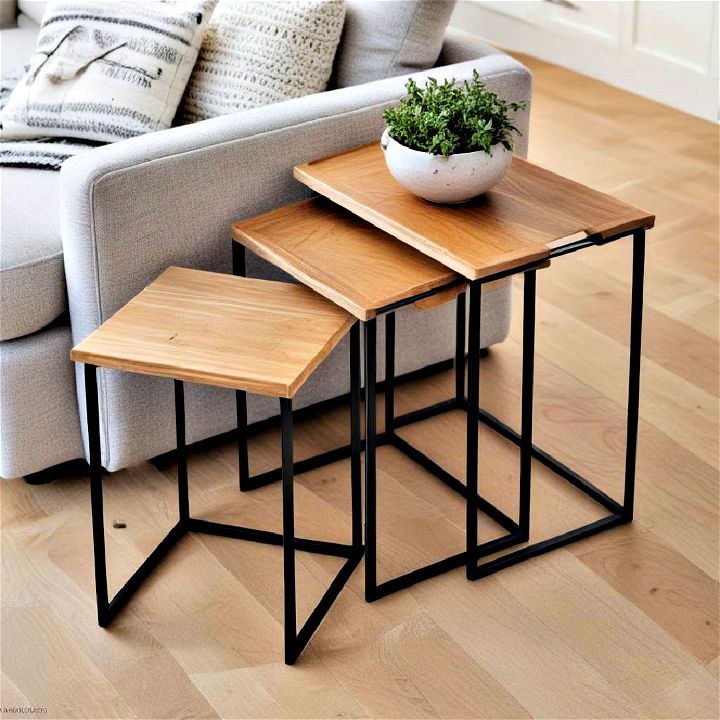 nesting tables small living space
