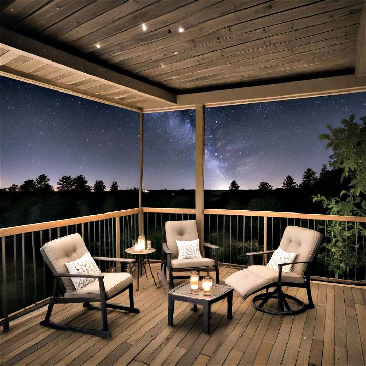 night sky observing deck for making every night an adventure