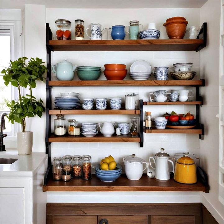 open shelving storage solution