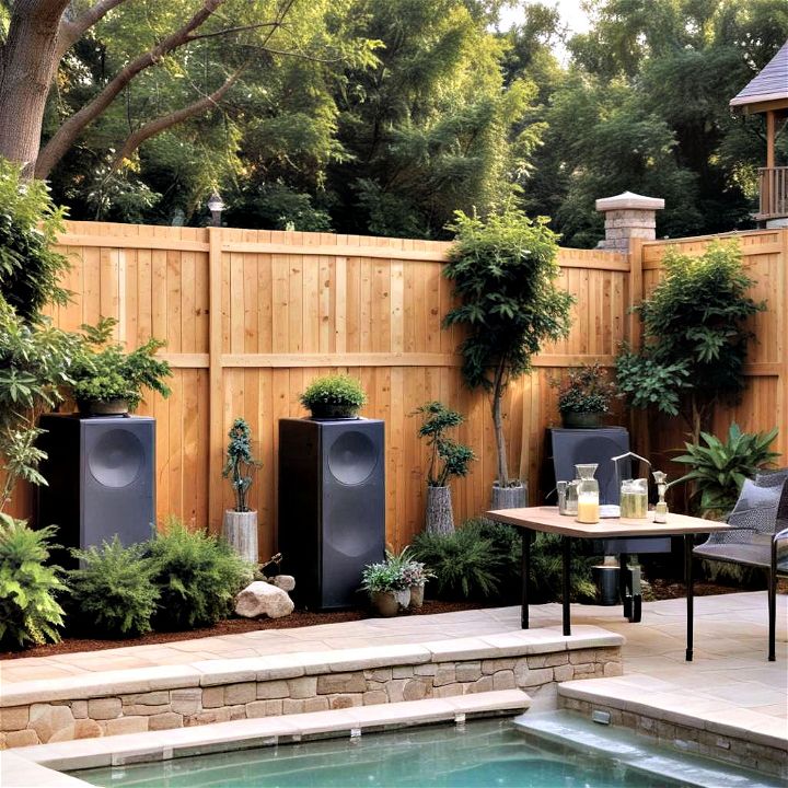 outdoor sound systems privacy solution