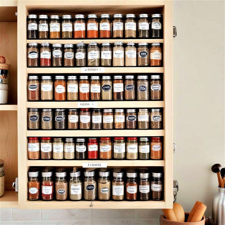 personalized touch spice rack with labels