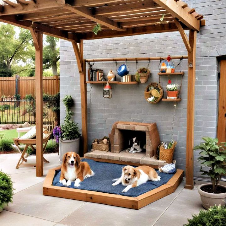 pet friendly covered patio hangout