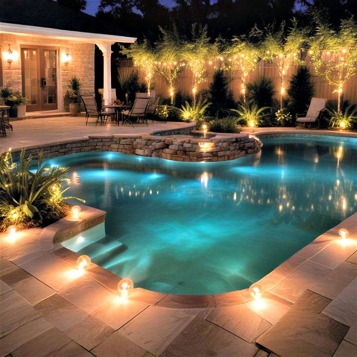 pool outdoor lights