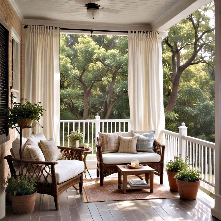 porch curtains for a cooler retreat