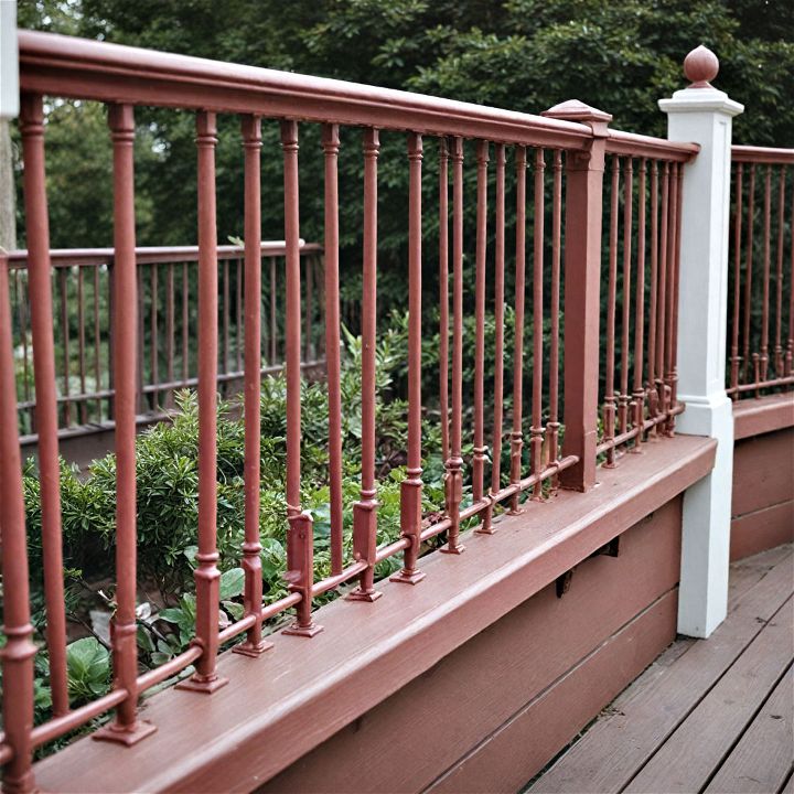 powder coated aluminum deck railing