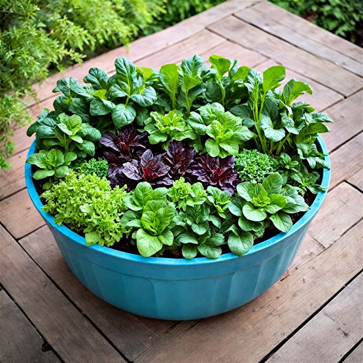 practical minimal space salad bowl gardens