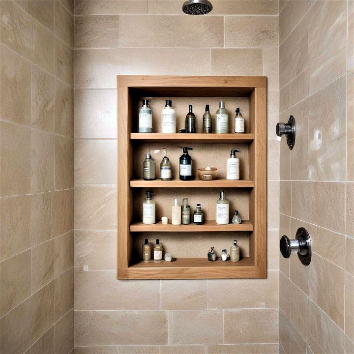 practical shower niches storage solution