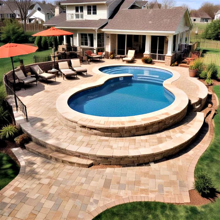 practical surround with a patio