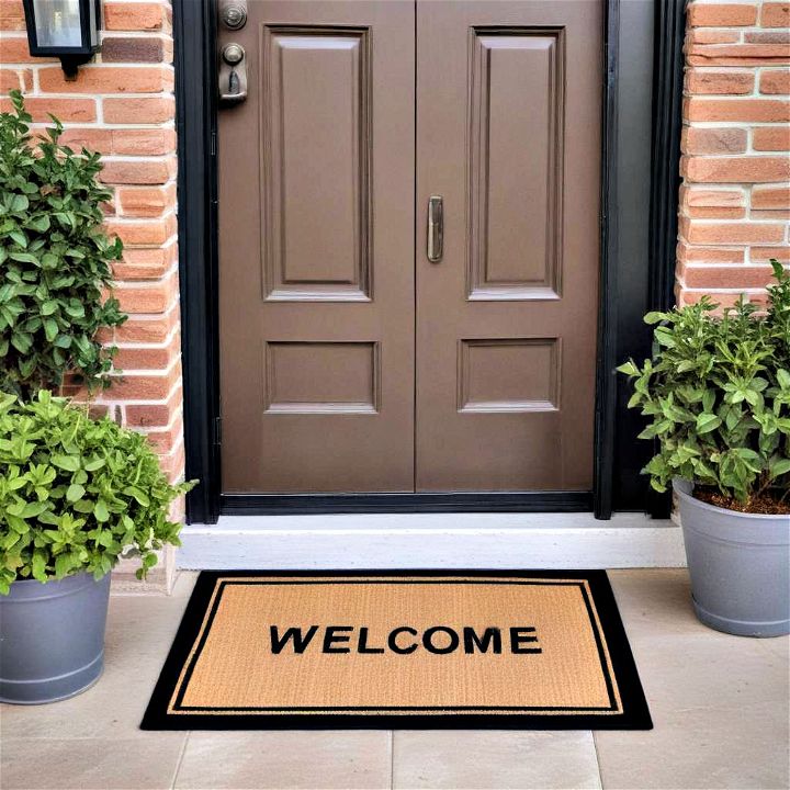 practical welcome mat with personality