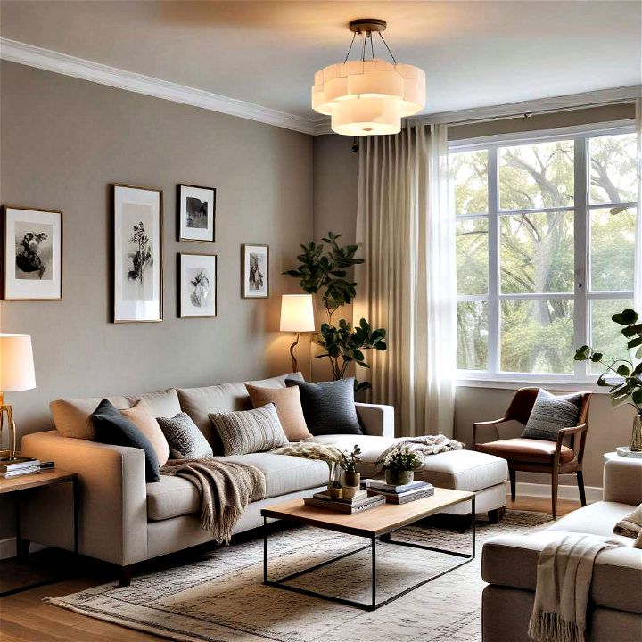 prioritize lighting layers for small living room