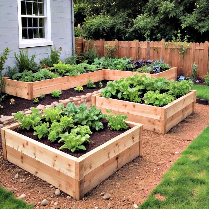raised planting beds for vegetable gardens