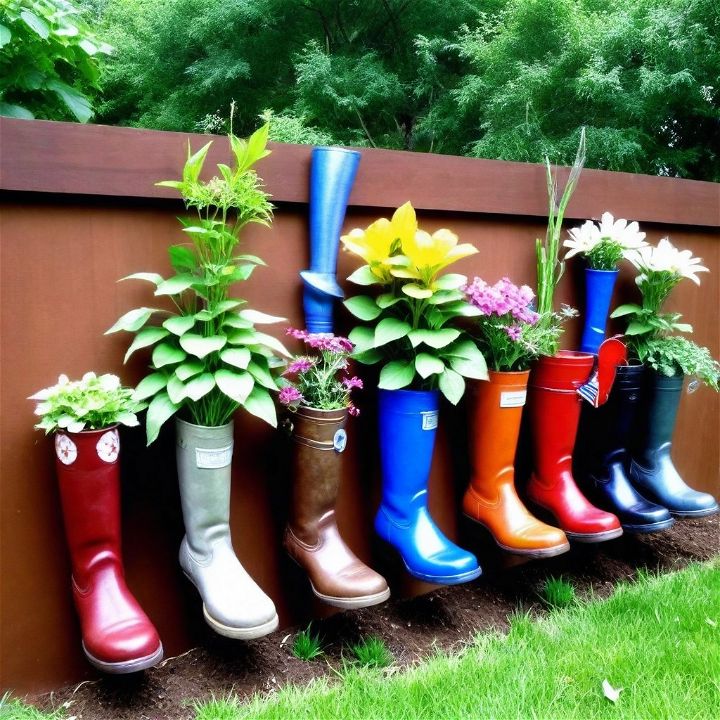 recycled art into your fence decoration