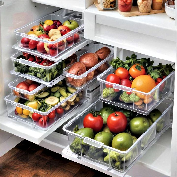 refrigerator bins and organizers