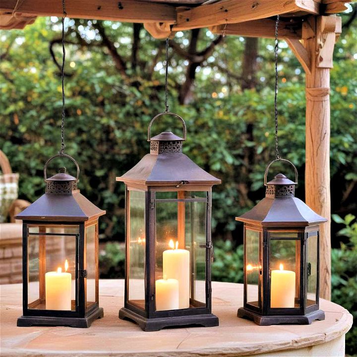 romantic candle lanterns