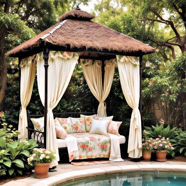 romantic english garden cabana