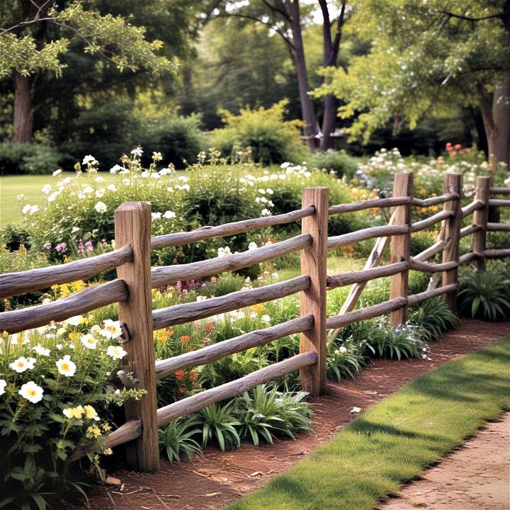 rustic split rail country charm