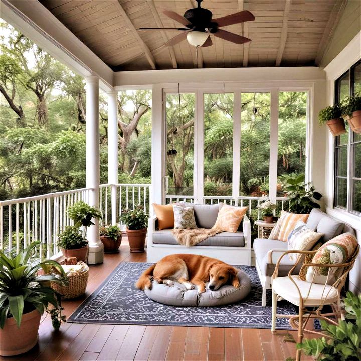 screened in porch a paradise for pets