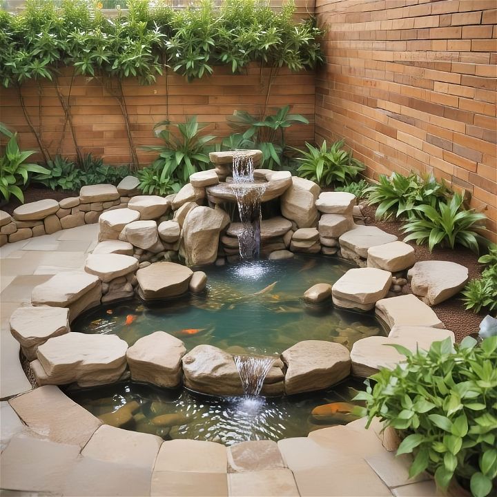 serene water feature for your patio