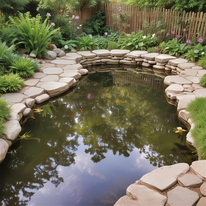 simple reflective pond