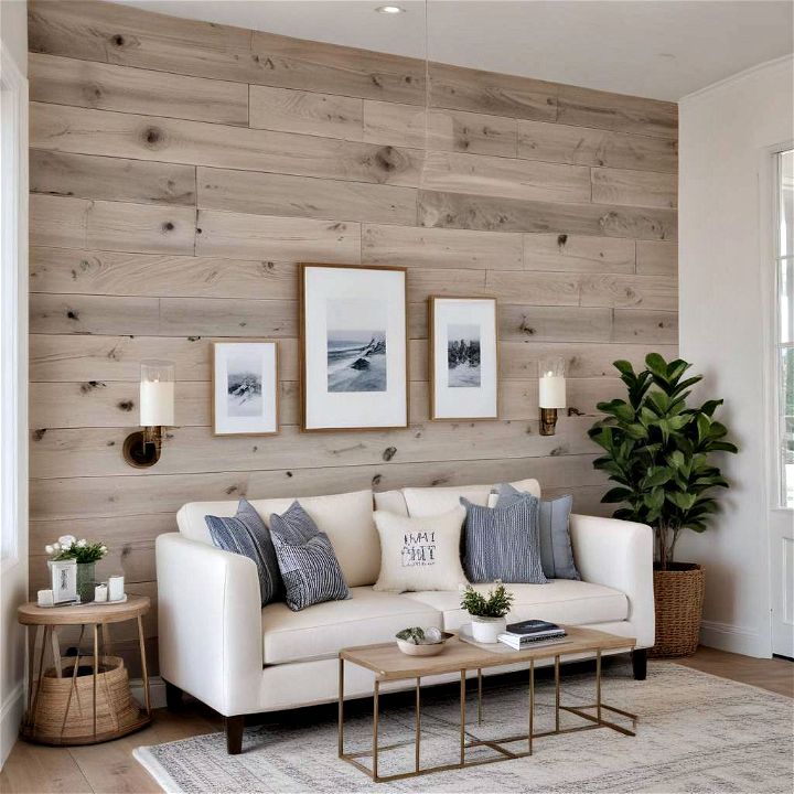 simple shiplap accent wall