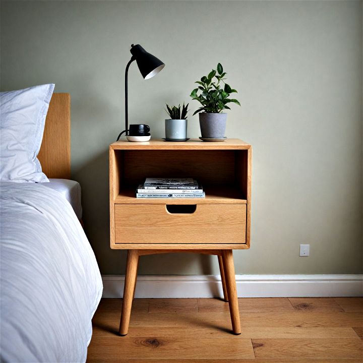 simple stylish scandinavian style nightstand