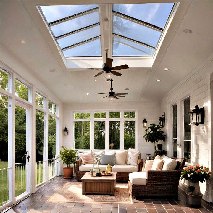 skylight sparkle porch ceiling