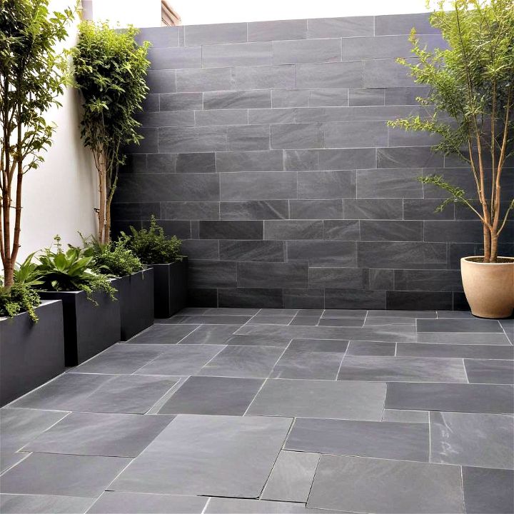 sleek modern slate tiles design