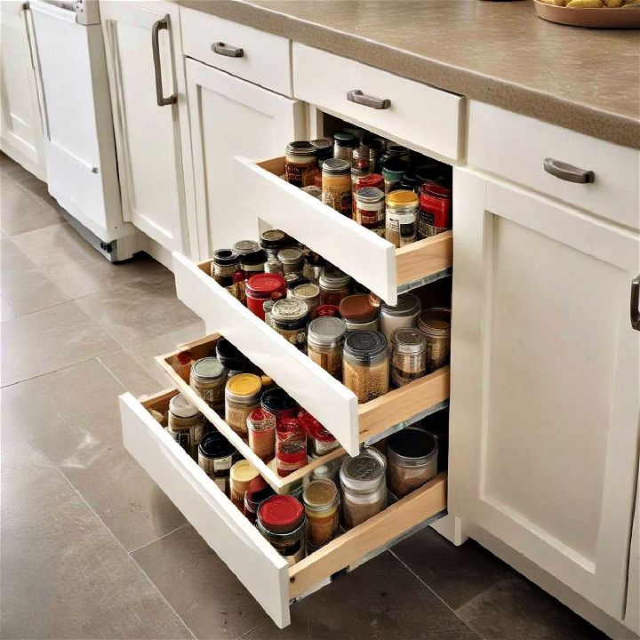 slide out cabinets storage solutions