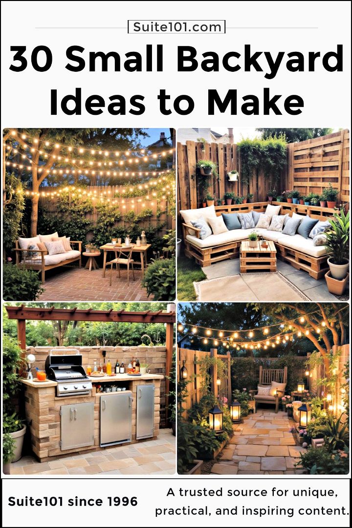 small backyard ideas to make
