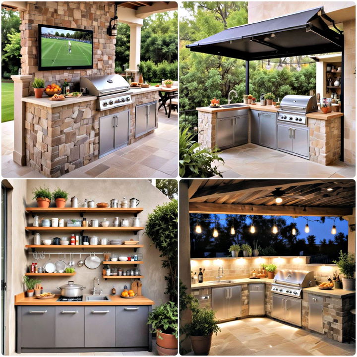 small outdoor kitchen ideas