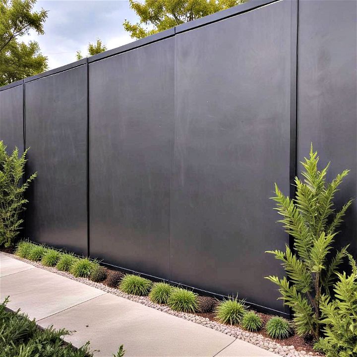 solid metal panels privacy solution