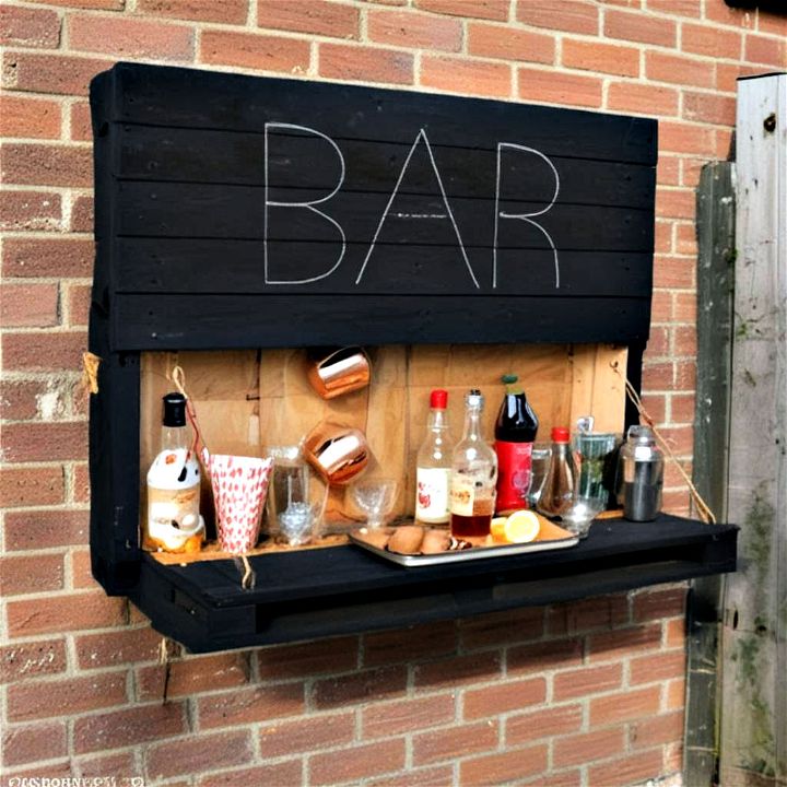 space saving hanging pallet bar