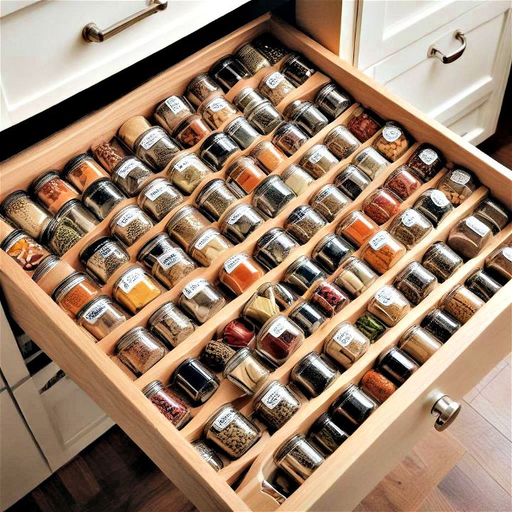 spice jar drawer liners