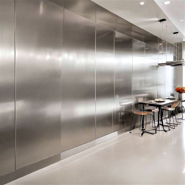 stainless steel wall coverings sleek and modern